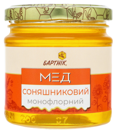 Мед Бартнік соняшниковий 250 г